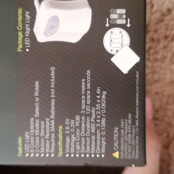 LED Toilet night light - Picture 5 of 5